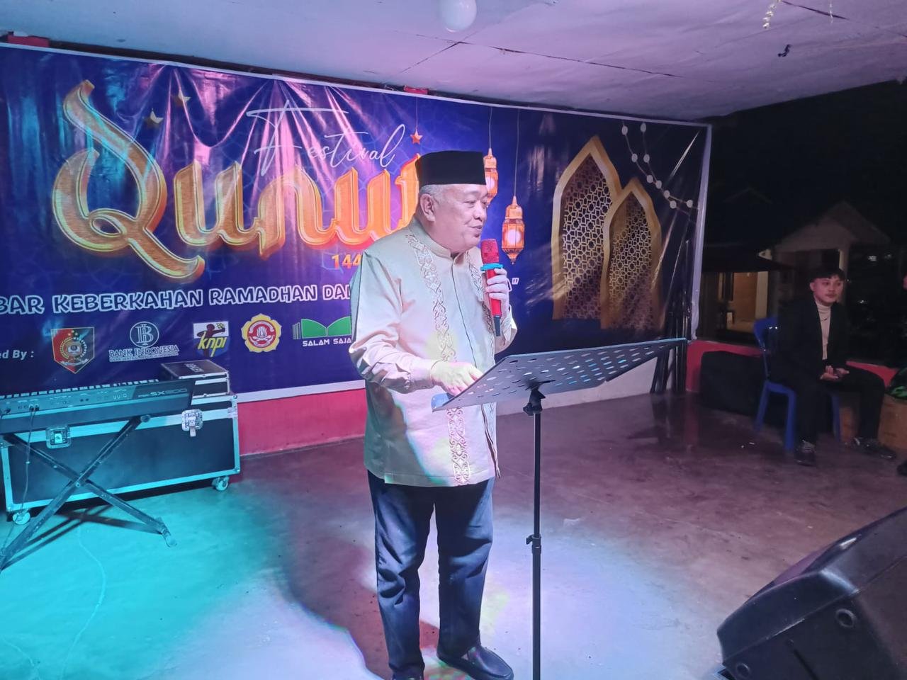 Wakil Bupati Gorontalo Tonny S. Junus secara resmi menutup Festival Malam Qunut Ramadan 1447 Hijriah/2026/Hibata.id