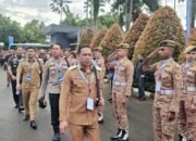 Wali Kota Kotamobagu Weny Gaib bersama Wakil Wali Kota Rendy Virgiawan Mangkat dan jajaran Forum Koordinasi Pimpinan Daerah (Forkopimda) menghadiri Rapat Koordinasi Nasional (Rakornas). (Foto: Humas Pemkot Kotamobagu)