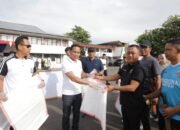 Wali Kota Kotamobagu Weny Gaib saat meluncurkan Gerakan Indonesia ASRI (Aman, Sehat, Resik, dan Indah) di Kota Kotamobagu, Jumat, 6 Februari 2026. (Foto: Humas Pemkot Kotamobagu)