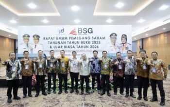 Wali Kota Kotamobagu Weny Gaib hadir dalam Rapat Umum Pemegang Saham (RUPS) Bank SulutGo, Selasa (10/2/2026). (Foto; Humas Pemkot Kotamobagu)