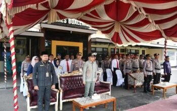 Wakil Bupati Boalemo Lahmudin Hambali menghadiri Apel Gelar Pasukan Operasi Ketupat Otanaha 2026/Hibata.id