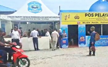 Dinas Kesehatan Buton Tengah menyediakan layanan skrining kesehatan gratis bagi sopir dan pemudik/Hibata.id