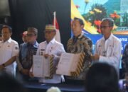 Bupati Bone Bolango Ismet Mile memimpin langsung kunjungan kerja Tim Pengendali Inflasi Daerah (TPID) ke Kota Tomohon, Rabu (22/4/2026)./Hibata.id