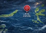 Ilustrasi Gempa 7,6 Bitung/Hibata.id
