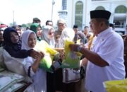 Bupati Asahan Tinjau Pasar Murah Warga Antusias Belanja Sembako Murah