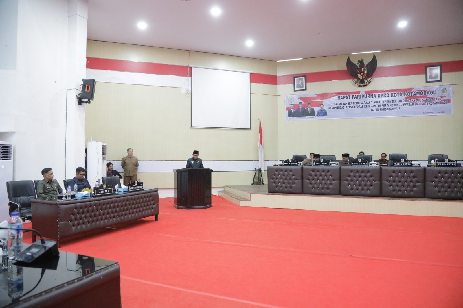 Kondisi Rapat Paripurna DPRD Kota Kotamobagu, Kamis, 30 April 2026. (Foto: Humas Pemkot Kotamobagu)