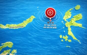 Ilustrasi Gempa - Gempa 7,6 Bitung, Warga Gorontalo: Laut Tenang, Tapi Jantung Dag-Dig-Dug/Ai/Hibata.id
