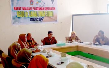 Rapat tersebut dipimpin langsung Direktur RSUD dr. Zainal Umar Sidiki, Mohammad Ardiansyah/Hibata.id