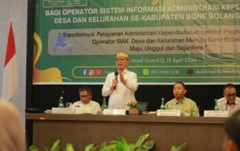 Bimtek SIAK Bone Bolango, yang dibuka langsung Bupati Ismet Mile/Hibata.id
