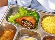 Ilustrasi - Menu MBG Bonepantai Bonus Ulat/Hibata.id