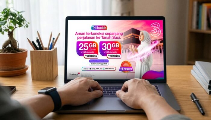 Berangkat Haji Lebih Tenang, Internet Lancar dengan Tri Ibadah