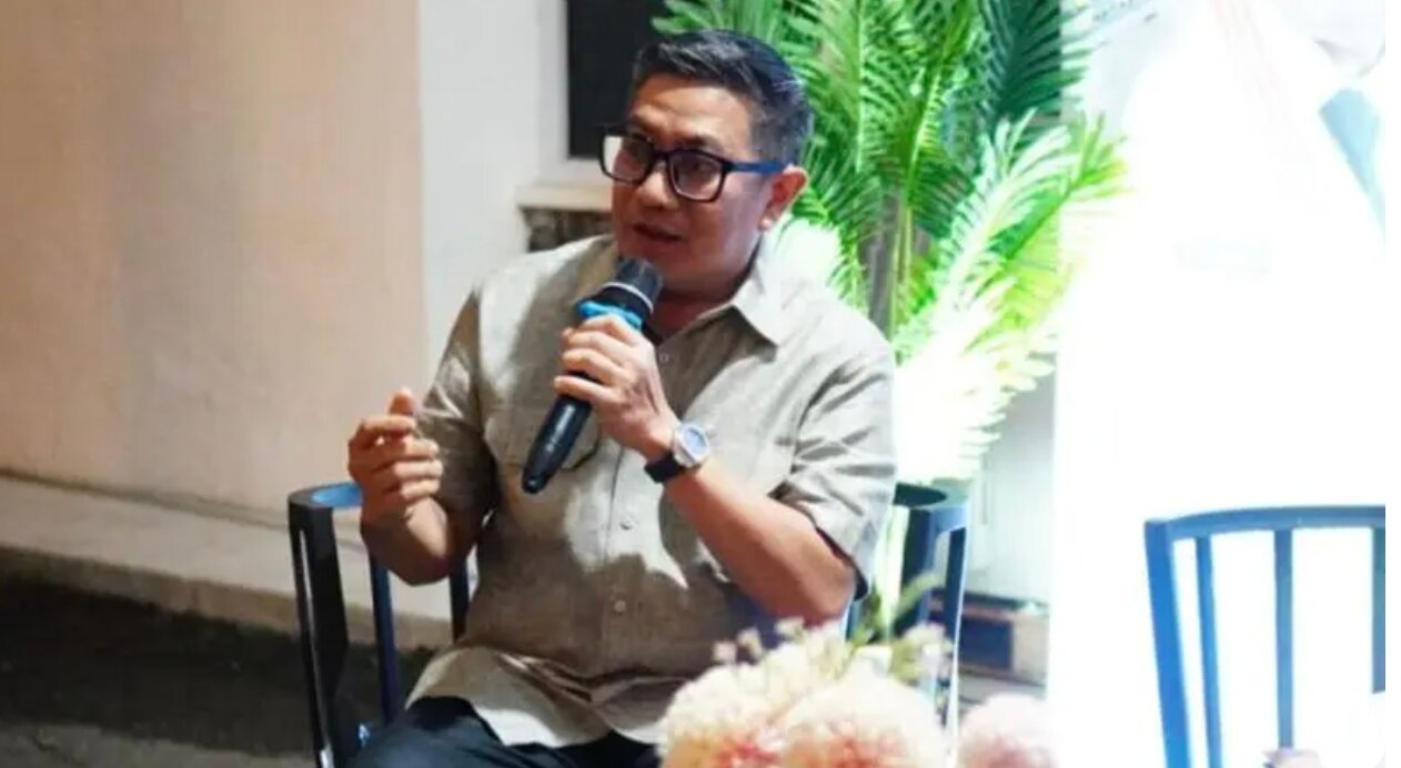 Wakil Wali Kota Gorontalo, Indra Gobel saat memberikan sambutan sambutannya pada forum Perangkat Daerah Rencana Kerja Pemerintah Daerah (RKPD) tahun 2027, Rabu (1/4/2026). (Foto: Humas Pemkot Gorontalo)