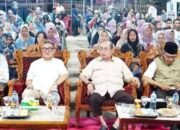 Wali Kota Gorontalo, Adhan Dambea saat menghadiri Agenda silaturahmi bersama warga di Kelurahan Leato Selatan, Kecamatan Dumbo Raya, Jumat malam, 10 April 2026. (Foto: Humas Pemkot Gorontalo)