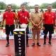 Pemerintah Kota Gorontalo resmi membuka turnamen sepak bola usia dini Wali Kota Cup 2026 di GOR Nani Wartabone, Senin, 13 April 2026. (Foto: Humas Pemkot Gorontalo)