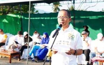 Sekretaris Daerah (Sekda) Kota Gorontalo, Ismail Madjid saat menghadiri pembukaan rangkaian peringatan HUT ke-100 Rumah Sakit Aloei Saboe (RSAS) Kota Gorontalo. (Foto: Humas Pemkot Gorontalo)