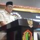 Wakil Wali Kota Gorontalo, Indra Gobel, menyampaikan jawaban pemerintah atas rekomendasi Laporan Keterangan Pertanggungjawaban (LKPJ) Tahun Anggaran 2025 dalam rapat paripurna DPRD Kota Gorontalo, Senin, 21 April 2026. (Foto: Humas Pemkot Gorontalo)