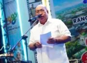 Wali Kota Gorontalo Adhan Dambea saat memberikan sambutan di acara penutupan rangkaian Hari Ulang Tahun ke-298 Kota Gorontalo di Taruna Remaja, Rabu, 22 April 2026. (Foto: Humas Pemkot Gorontalo)