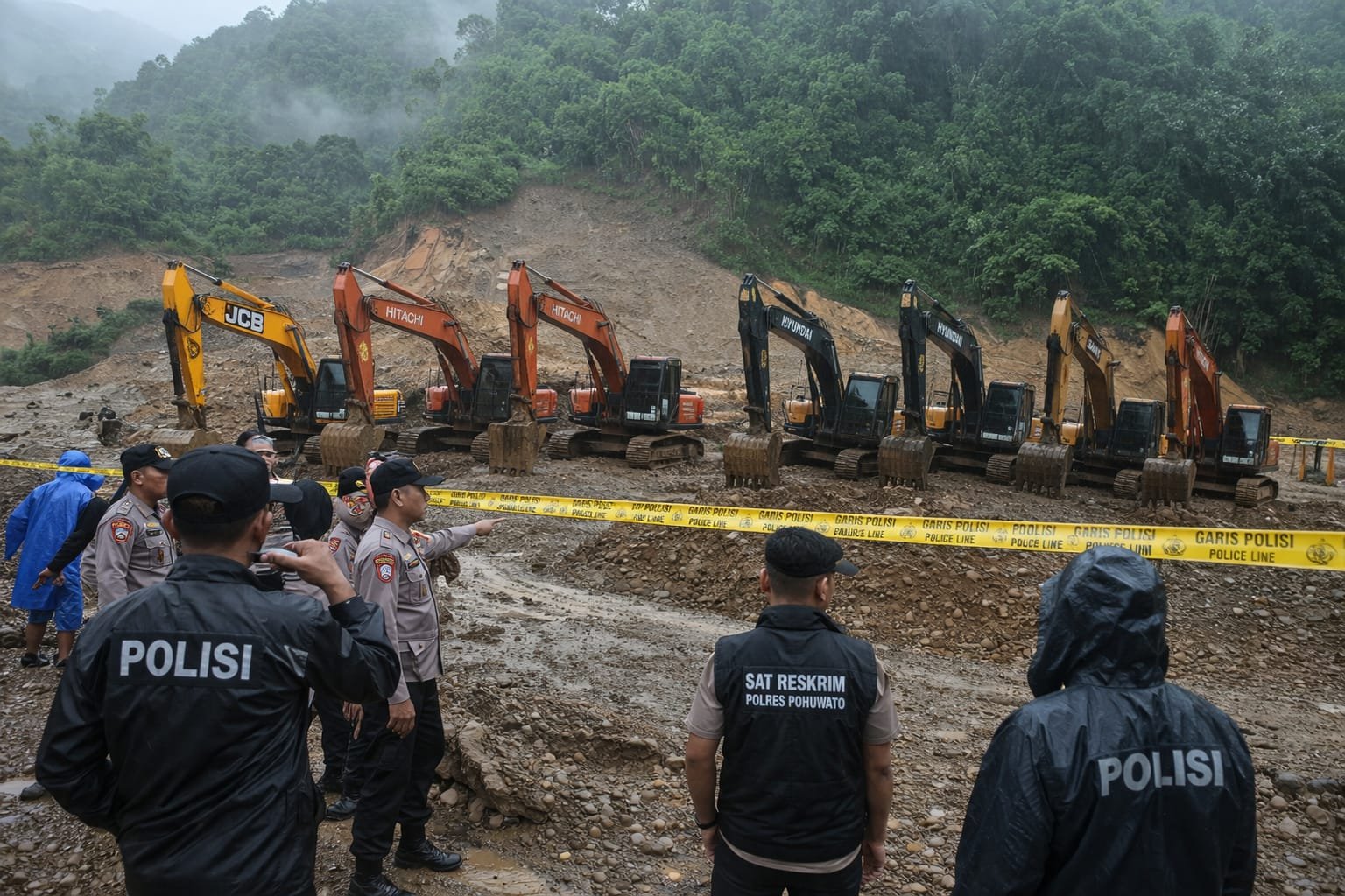 Penindakan PETI Pohuwato Disorot, Polisi Sita 7 Excavator namun Aktor Utama Belum Tersentuh/Hibata.id