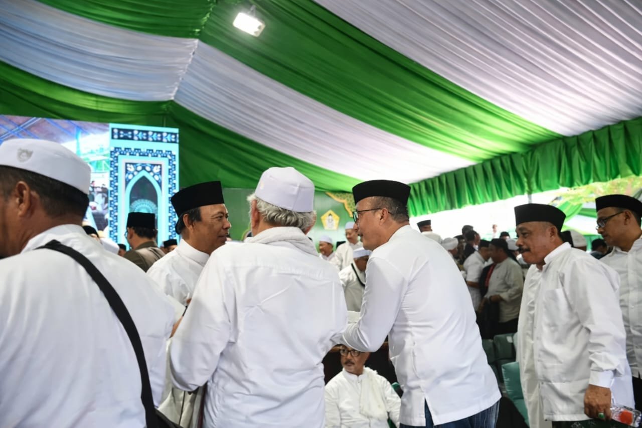 Wakil Bupati Boalemo, Mahmudin Hambali, menghadiri Haul ke-58 Guru Tua, Sayyid Idrus bin Salim Aljufri/Hibata.id