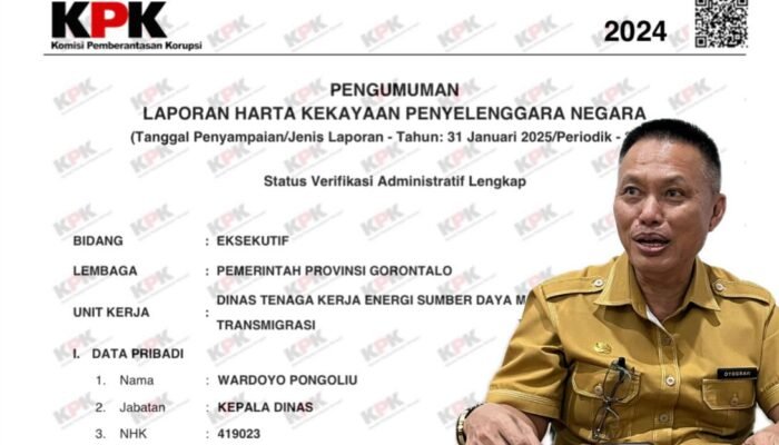 Dituding Terlibat Tambang, Harta Kadis ESDM Gorontalo Naik Rp2 Miliar Lebih