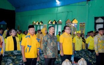 Bupati Buton Tengah Azhari menghadiri pembukaan Musyawarah Daerah (Musda) III Partai Golkar Kabupaten Buton Tengah. (Foto: Istw)