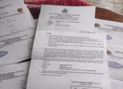 Surat panggilan yang diberikan kepada tujuh aktivis di Kabupaten Pohuwato. (Foto: Istw)