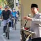 Kolase Foto - Gubernur Gorontalo dan Gubernur Jawa Tengah, Ahmad Luthfi saat bersepeda/Hibata.id