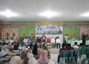 Wali Kota Kotamobagu, Weny Gaib saat menghadiri Halal Bihalal bersama masyarakat Kecamatan Kotamobagu Utara, Jumat, 10 April 2026, di Desa Bilalang Satu. (Foto: Humas Pemkot Kotambagu)