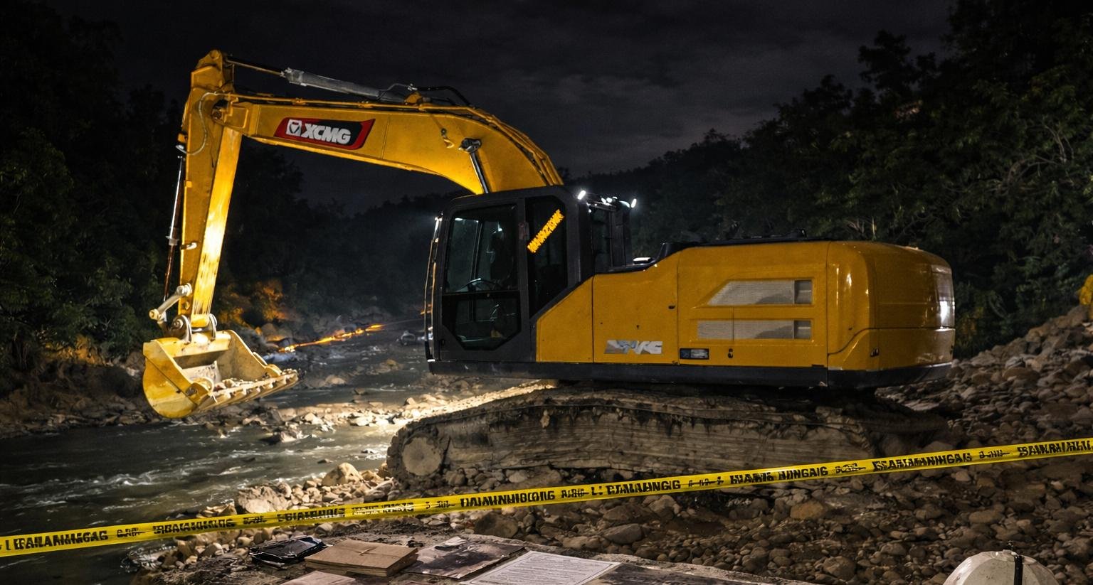 Aktivitas Pertambangan Emas Tanpa Izin (PETI) di Sungai Alamotu, Desa Hulawa/Hibata.id