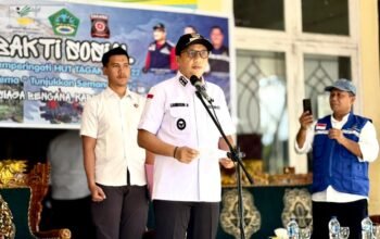 Wakil Bupati Boalemo memimpin apel HUT Tagana ke-22 dan menegaskan pentingnya kesiapsiagaan relawan dalam penanganan bencana/Hibata.id