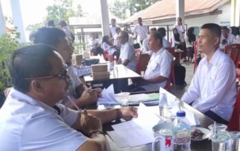 Pemerintah Kota Kotamobagu melanjutkan evaluasi kinerja sangadi dan lurah di Kecamatan Kotamobagu Selatan, Rabu, 15 April 2026. (Foto: Humas Pemkot Kotamobagu)