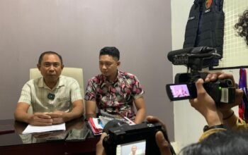 KBO Reskrim Polres Gorontalo, IPTU Utjen Sule saat memberikan keterangan/Hibata.id