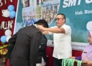 Wakil Bupati Boalemo Lahmuddin Hambali menghadiri Wisuda Akbar guru di MTsN Tilamuta/Hibata.id