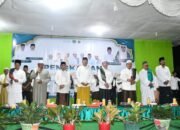 Wabup Boalemo Lahmuddin Hambali usai membuka pengkajian tauhid tasawuf dan dzikir Ratib Saribe di Desa Sukamaju