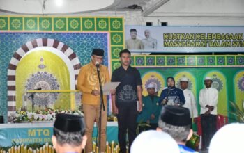 Wakil Bupati Boalemo Lahmuddin Hambali membuka MTQ XII 2026 di Tilamuta/Hibata.id