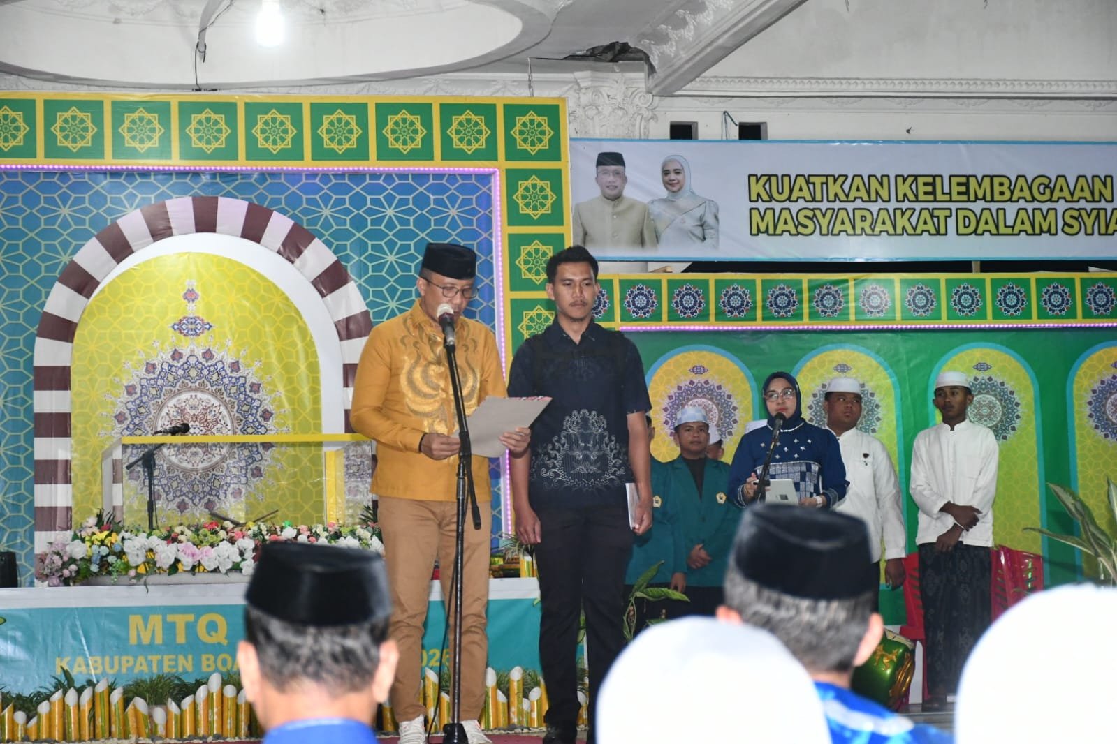 Wakil Bupati Boalemo Lahmuddin Hambali membuka MTQ XII 2026 di Tilamuta/Hibata.id