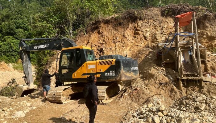 Excavator Ditinggal Lari, PETI Hulawa Pohuwato Bubar Saat Polisi Datang