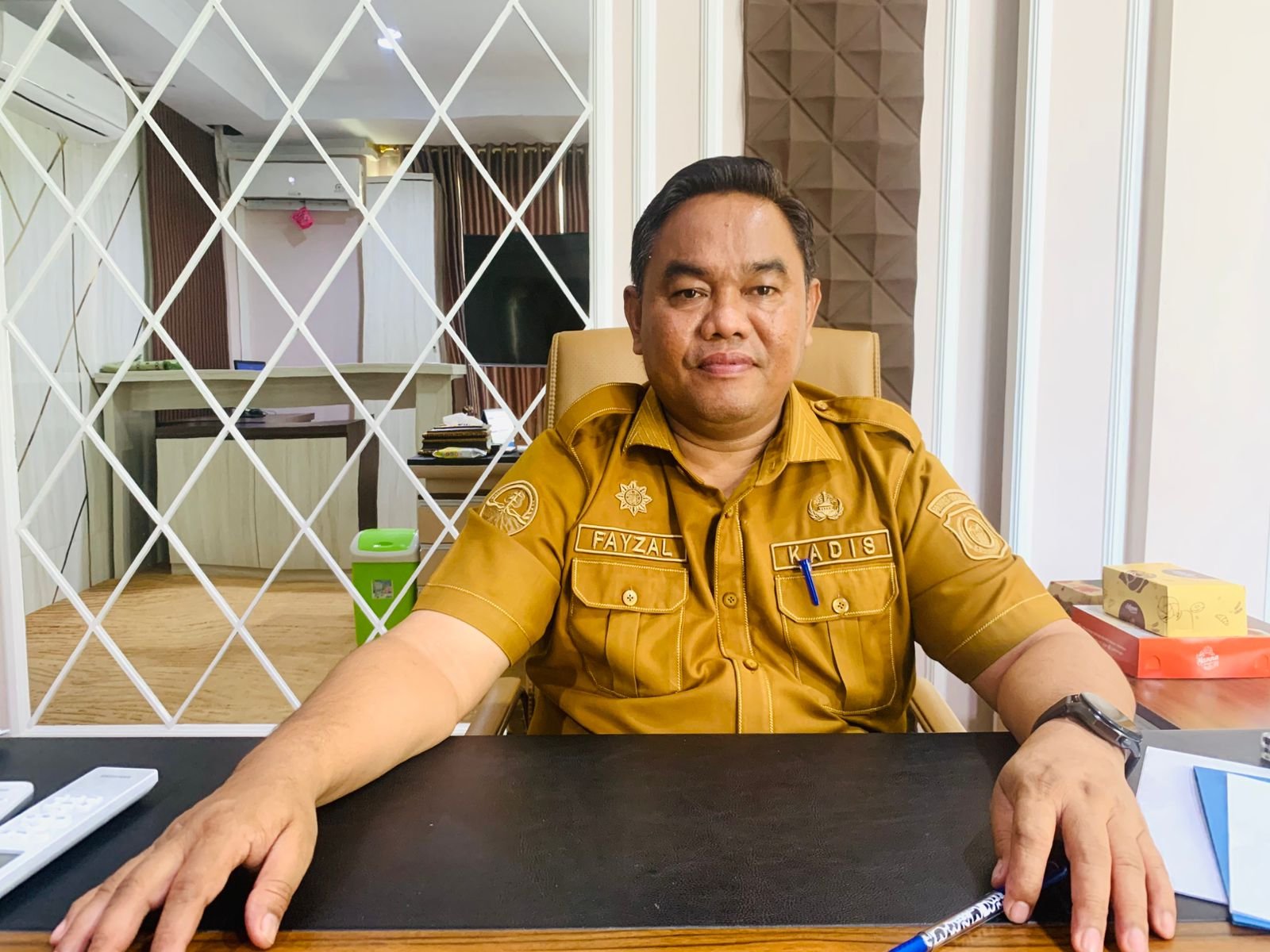Kepala Dinas Koperasi, UMKM, Perindustrian dan Perdagangan (Diskumperindag) Provinsi Gorontalo, Fayzal Lamakaraka/Hibata.id