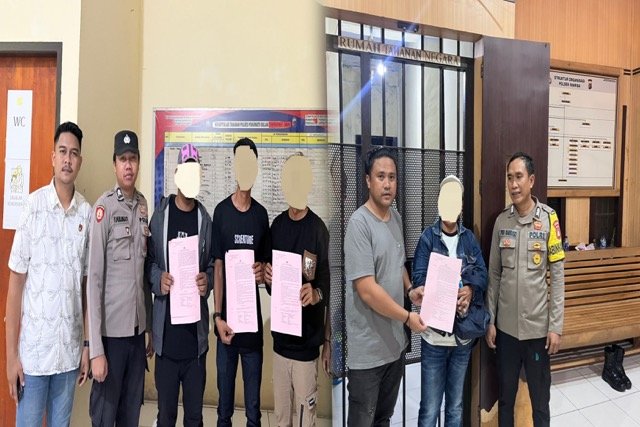 4 Pelaku Penganiayaan Sadis di Tambang Ilegal Pohuwato Akhirnya Dibekuk Polisi. (Foto: Dok. Polisi)