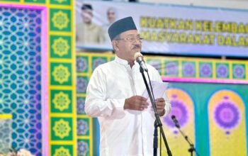 Bupati Boalemo, Rum Pagau, resmi menutup Musabaqah Tilawatil Qur’an (MTQ)/Hibata.id