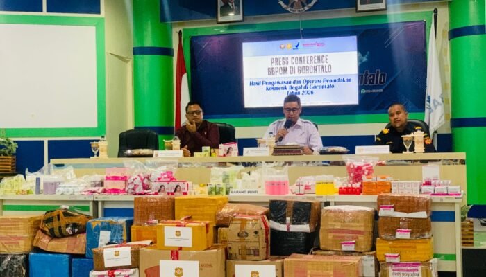 Ribuan Kosmetik Ilegal Disita, BBPOM Gorontalo Tangkap Terduga Pelaku