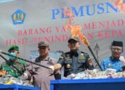 Bea Cukai Gorontalo Musnahkan 994 Ribu Batang Rokok Ilegal, Negara Selamatkan Potensi Kerugian Rp750 Juta. FOTO: Randi/Hibata.id
