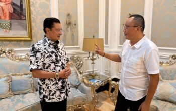 Pertemuan Wabup Boalemo dan Fadel Muhammad/Hibata.id