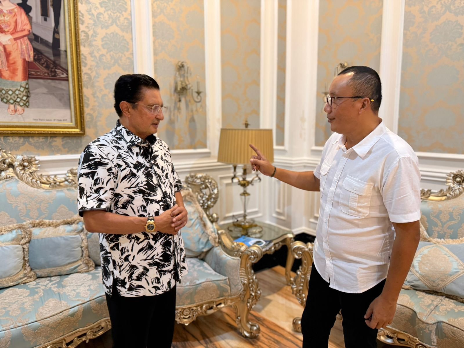 Pertemuan Wabup Boalemo dan Fadel Muhammad/Hibata.id