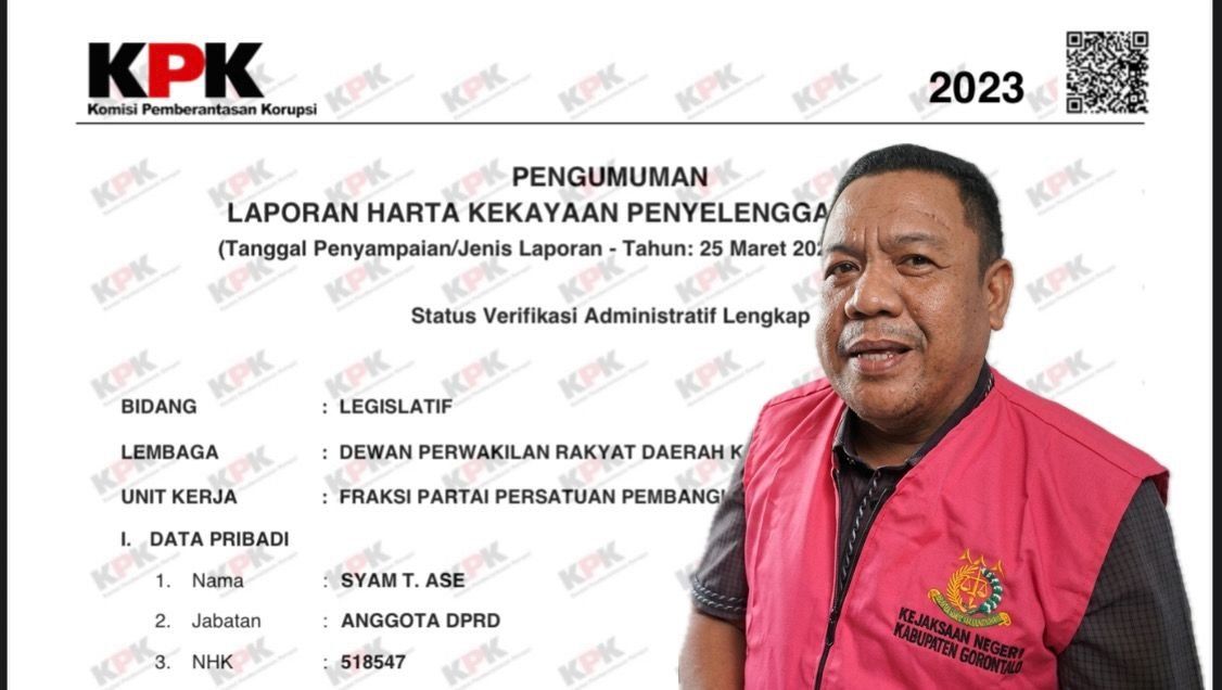 Kolase foto - (eks) Ketua DPRD Kabupaten Gorontalo Syam T. Ase (STA)/Hibata.id