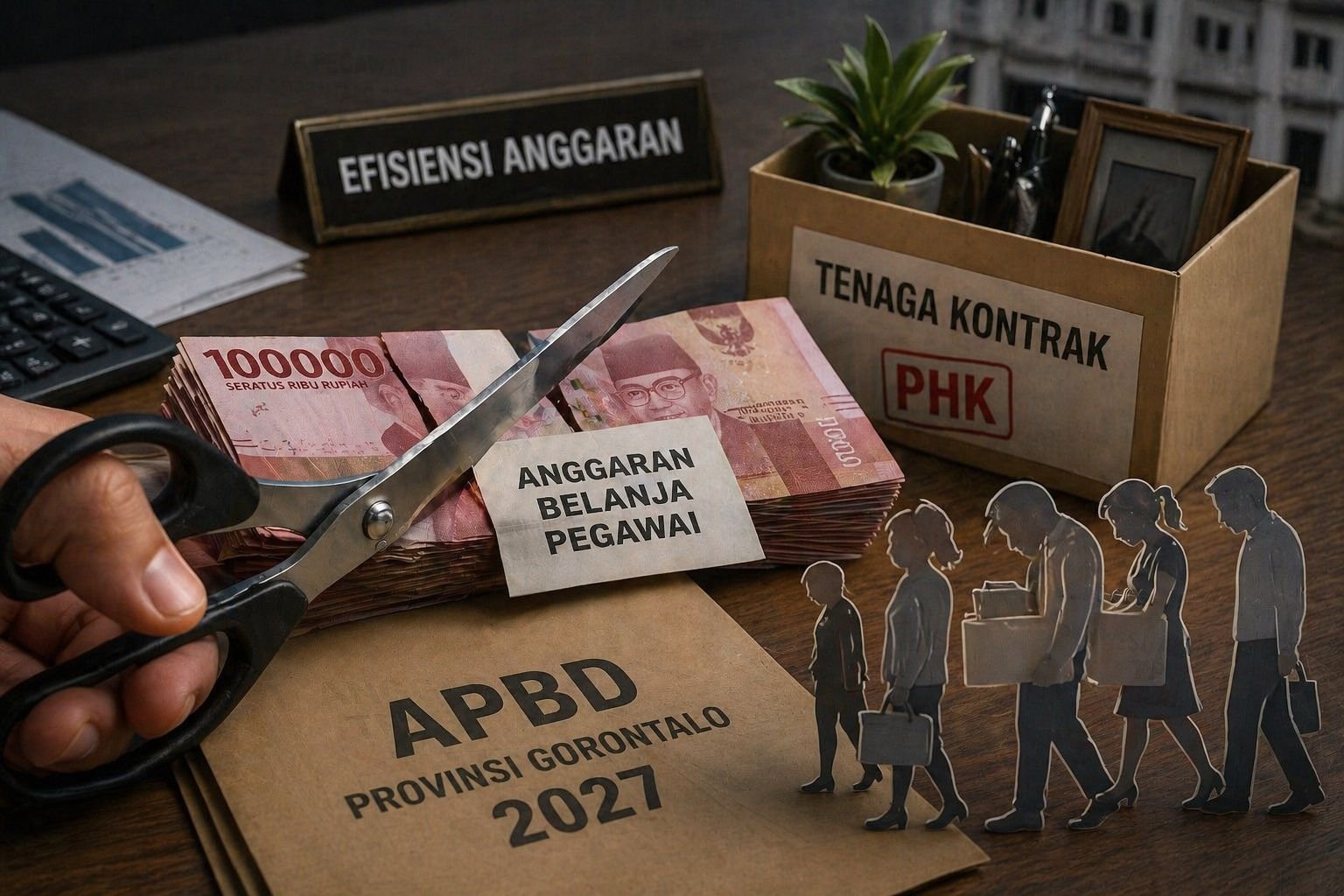 Ilustrasi - Pemprov Gorontalo Siapkan Pemangkasan TPP dan Tenaga Kontrak/Hibata.id