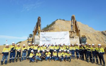 Peresmian penambangan pertama Tambang Emas Pani, 1 Oktober 2025. FOTO: https://merdekacoppergold.com