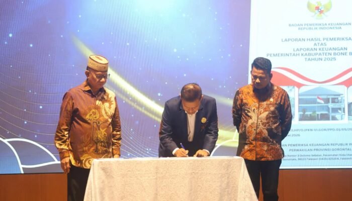 Bone Bolango Kembali Raih Opini WTP, Ismet Mile Tekankan Dampaknya