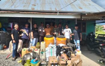 Polres Boalemo Gerebek Pabrik Miras Oplosan Berkedok Produk Kemasan