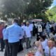 Antusiasme warga memadati pesisir Leato Selatan, Kota Gorontalo, menyambut kedatangan Presiden Prabowo Subianto untuk meresmikan Kampung Nelayan Merah Putih/Hibata.id